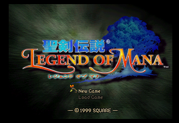 Seiken Densetsu - Legend of Mana Title Screen